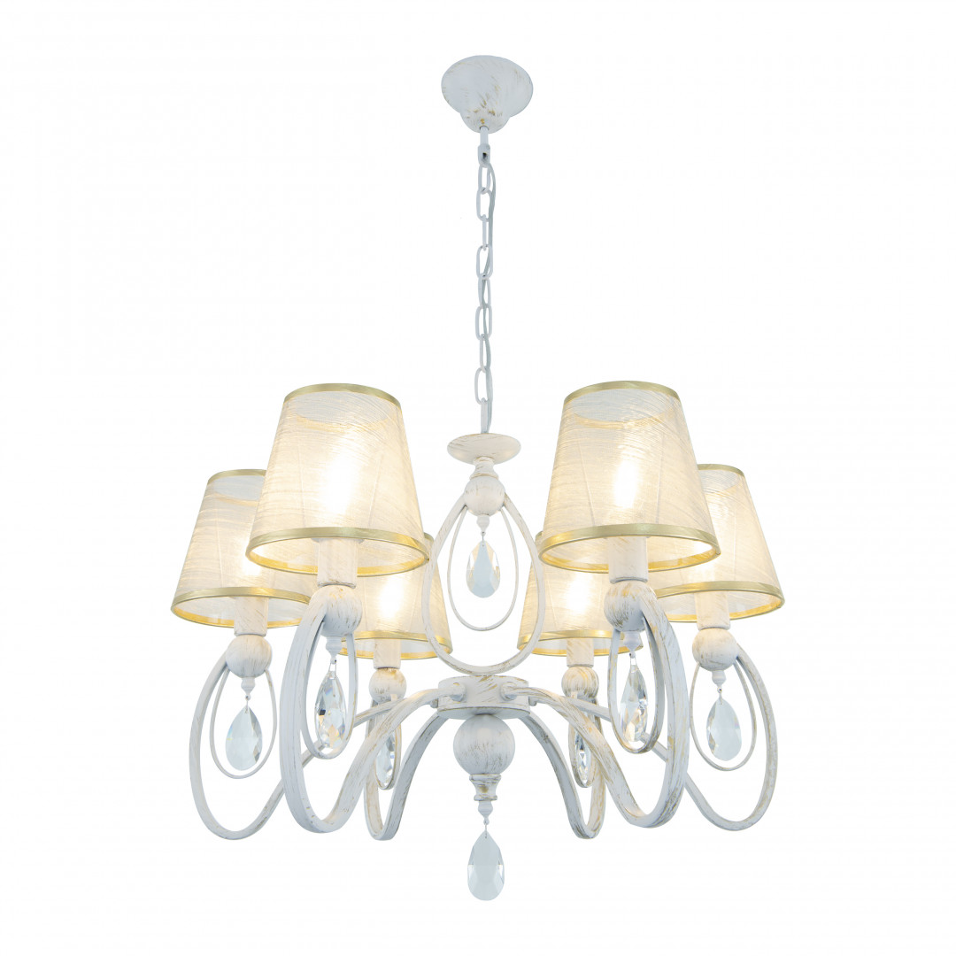 Подвесная люстра Arte Milano 347203/6 WT+G Подвесная люстра Arte Milano 347203/6 WT+G