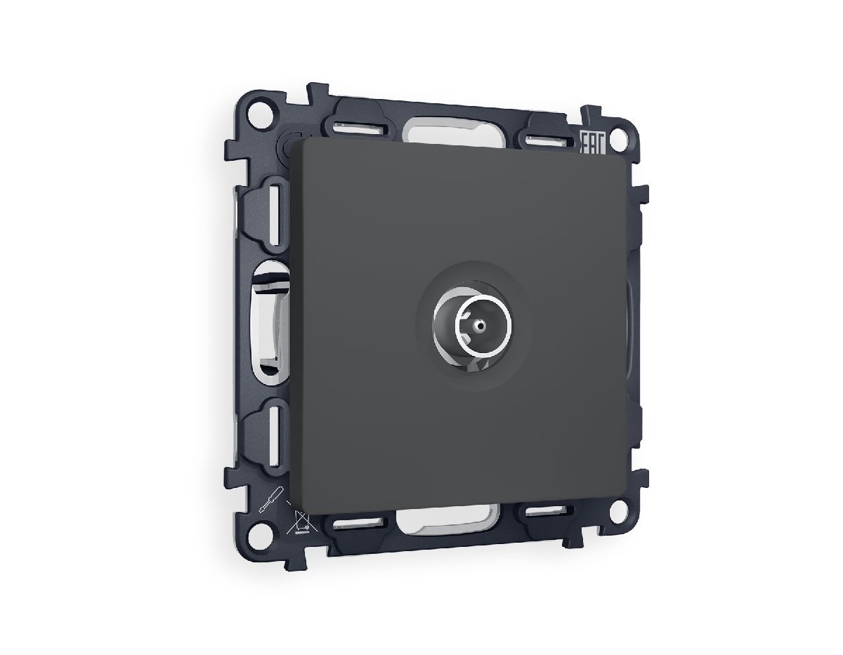 Комплект механизма TV розетки проходной 5-1000 MHz 4dB Ambrella Volt Alfa MA913030