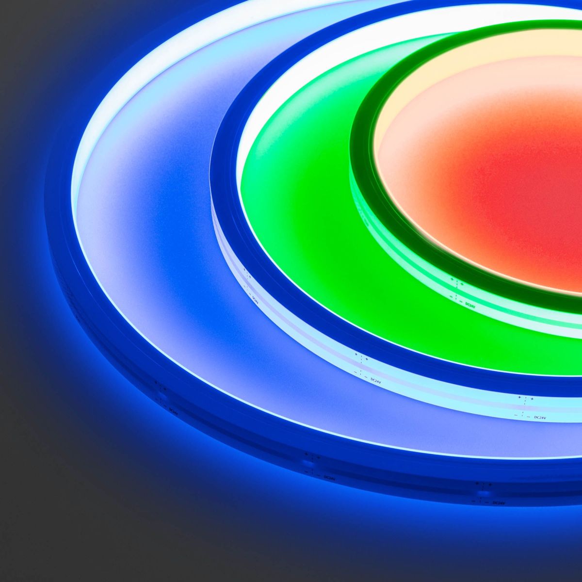 Светодиодная герметичная лента Arlight WAVE-TOP-PU-H120-10x10mm 24V RGB (10 W/m, IP68, 1m, wire x1) 052641