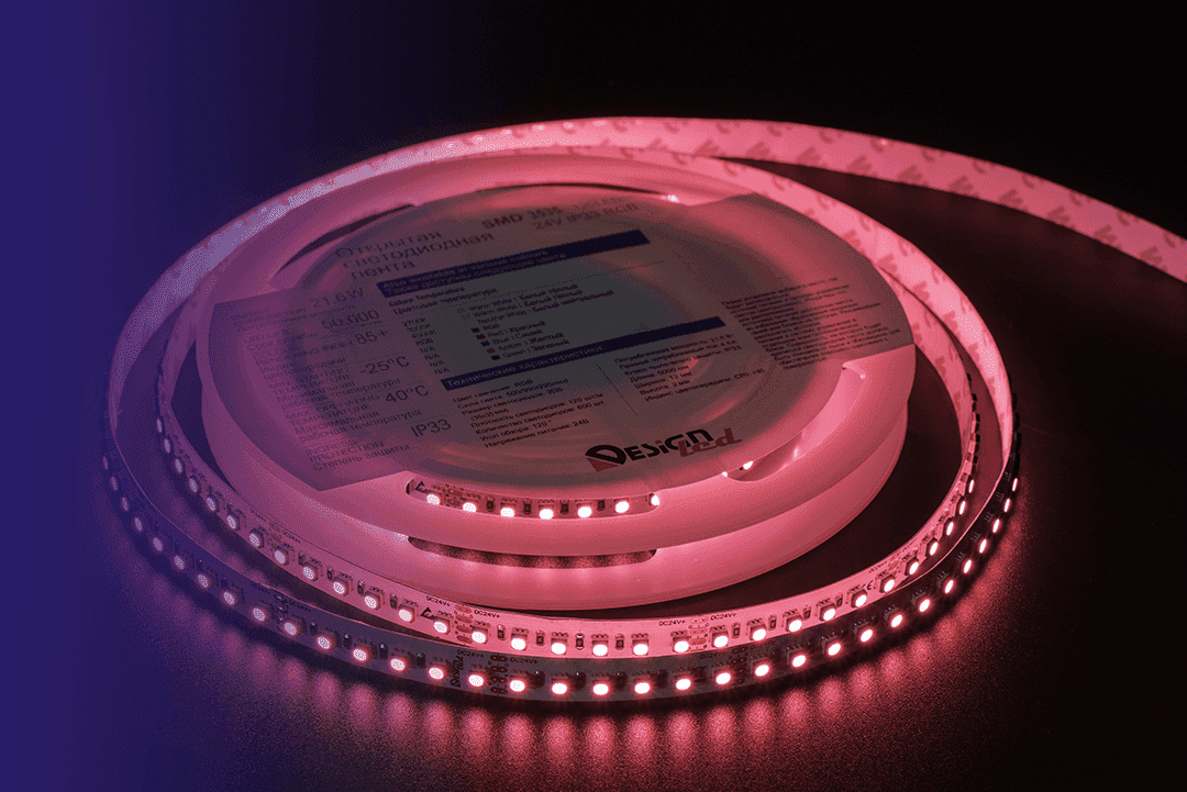 Светодиодная лента DesignLed DSG3A120-24-RGB-33 002845