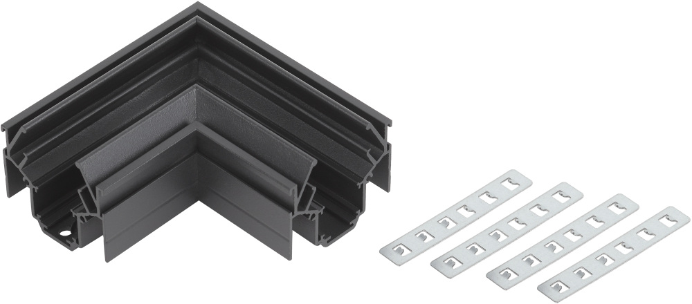 Коннектор угловой для магнитного трекового шинопровода для натяжных потолков Эра Nova TRM-PC20-CC-B Б0054793 Коннектор угловой для магнитного трекового шинопровода для натяжных потолков Эра Nova TRM-PC20-CC-B Б0054793