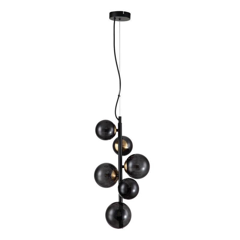 Подвесная люстра Indigo Molecola 11018/6P Black V000197 Подвесная люстра Indigo Molecola 11018/6P Black V000197