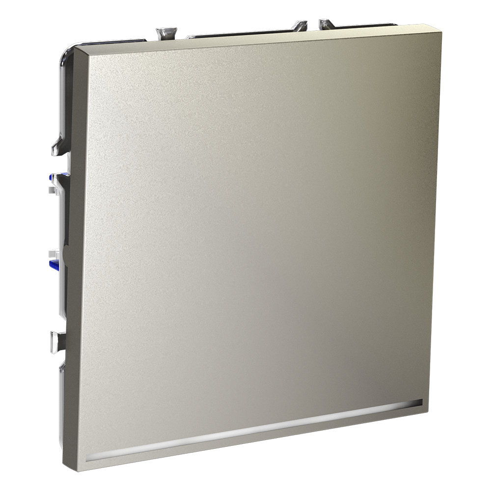 Выключатель одноклавишный с подсветкой Voltum S70 VLS010204 (шелк)