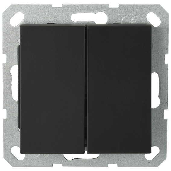 Переключатель 2-клавишный перекрестный Jasmart G3014PB