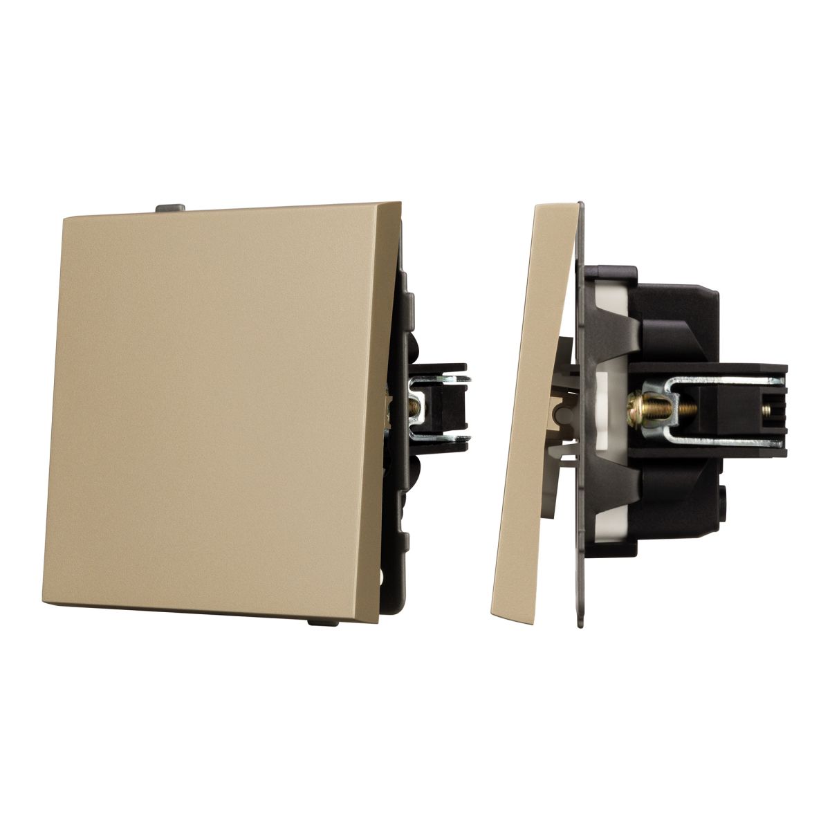 Механизм выключателя одноклавишный непроходной Arlight SWT-TENDO-MK01-SFPL-GD (230V, 10A) 054567