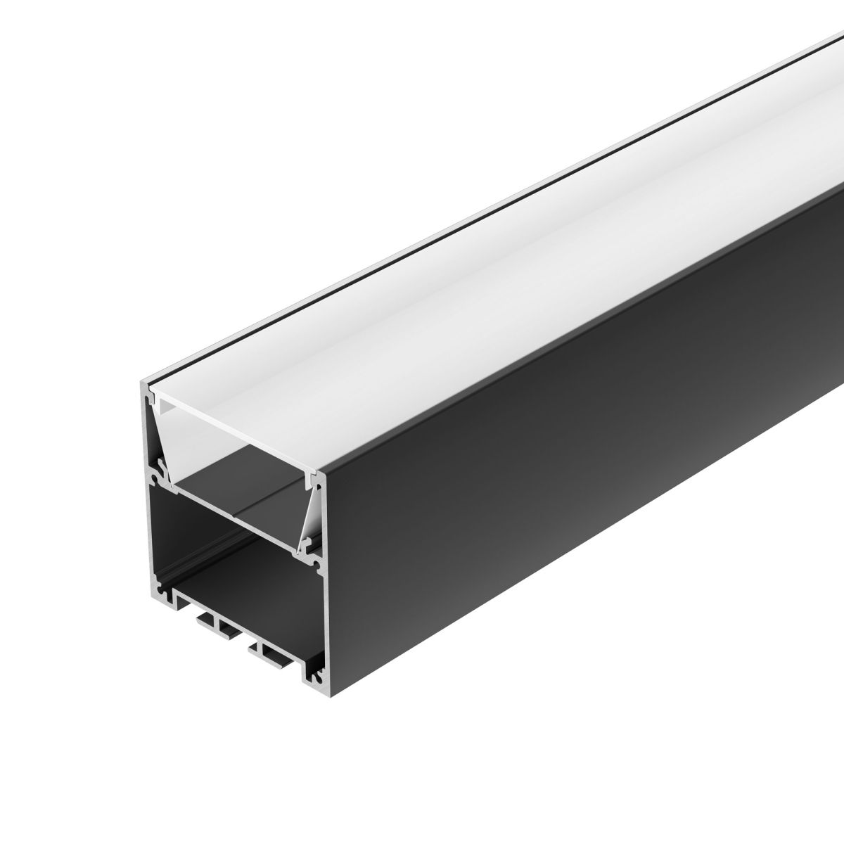 Профиль Arlight SL-LINE-5050-2000 BLACK с рефлектором (Алюминий) 064466