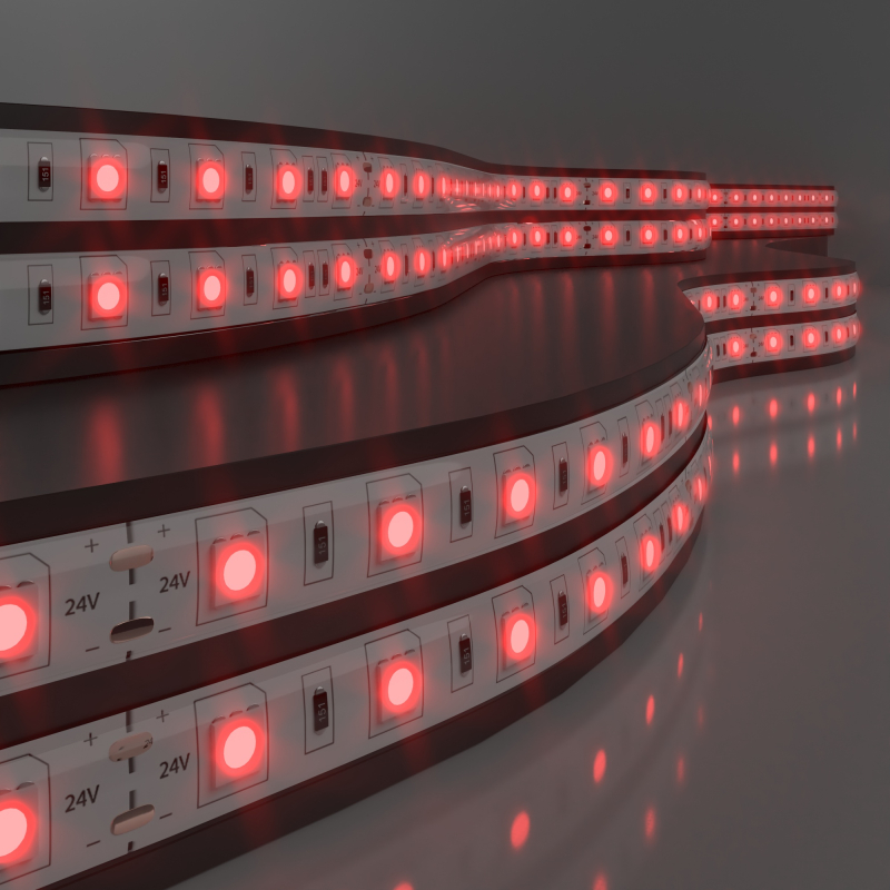 Светодиодная лента Elektrostandard 24V 14,4W 60Led 5050 IP65 красный, 5м 4690389167775 Светодиодная лента Elektrostandard 24V 14,4W 60Led 5050 IP65 красный, 5м 4690389167775