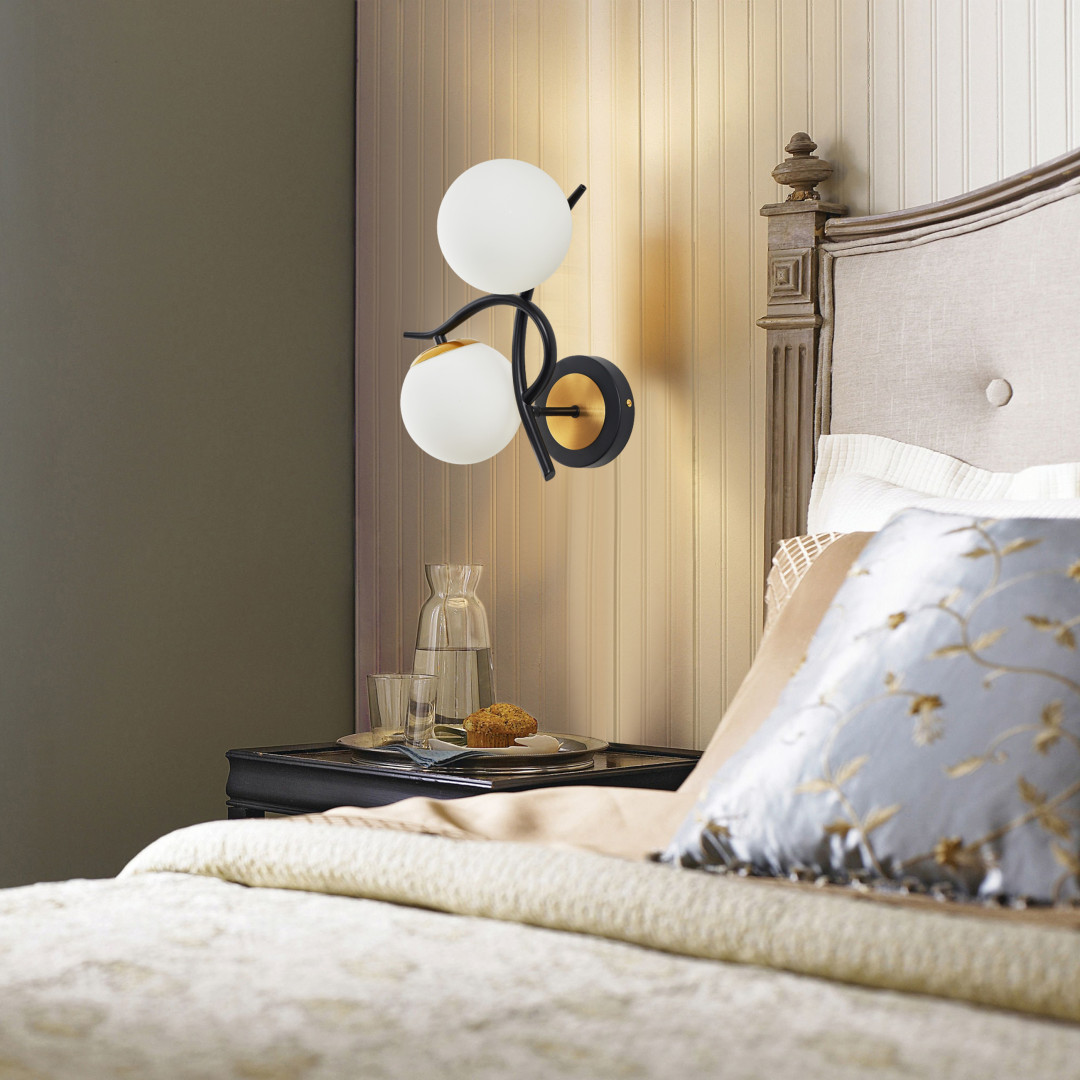 Бра Arte Milano Neapolis 273408/2B BK/GD