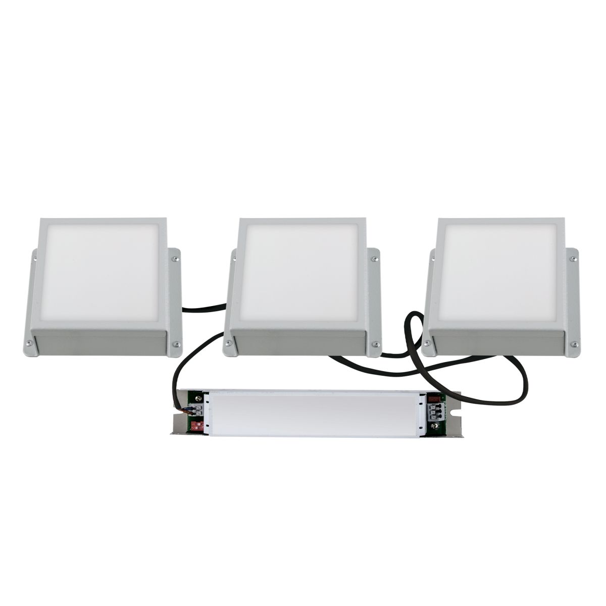 Встраиваемый светильник Uniel ULP-1010-20W/4000K IP54 GRILYATO OPAL WHITE KIT03 UL-00012837