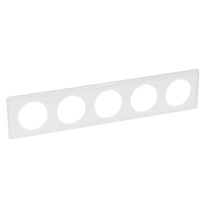 Рамка 5-постовая Legrand Celiane белый глянец 066630