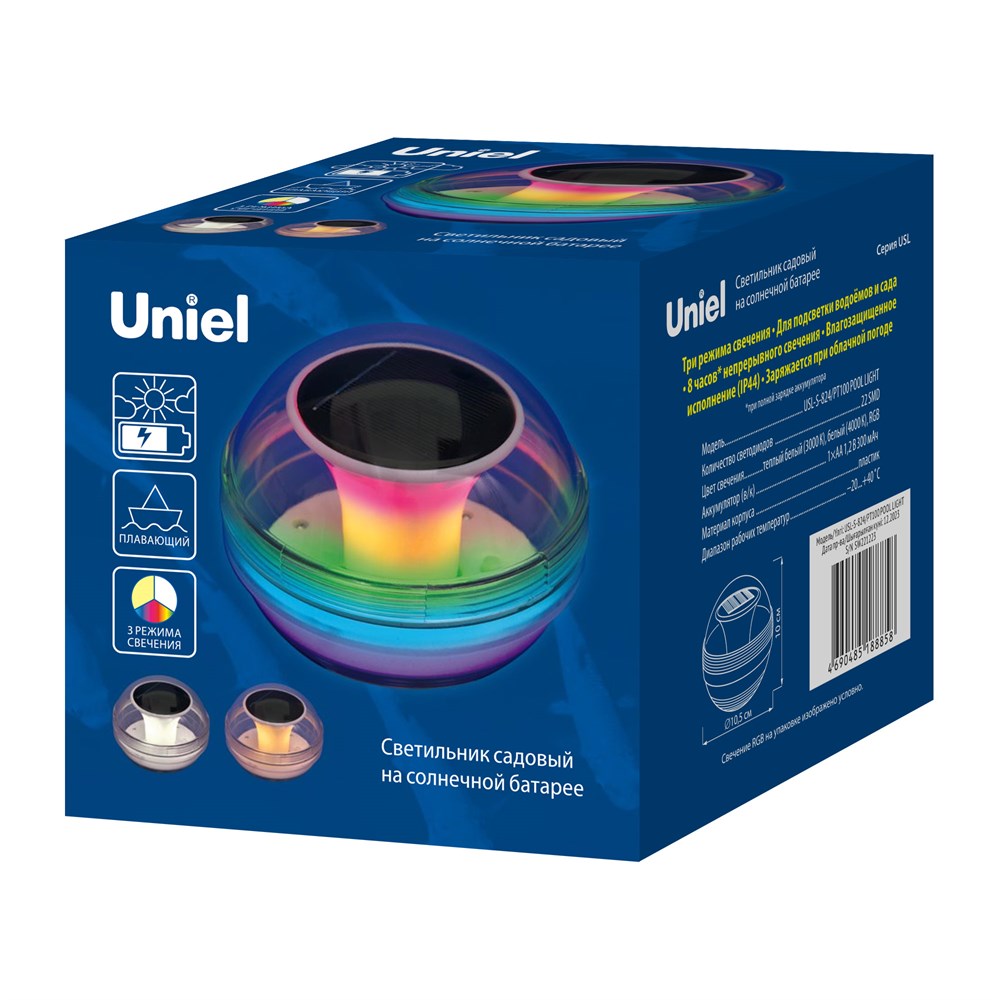 Уличный светильник Uniel Солары USL-S-824/PT100 POOL LIGHT UL-00011597 Уличный светильник Uniel Солары USL-S-824/PT100 POOL LIGHT UL-00011597