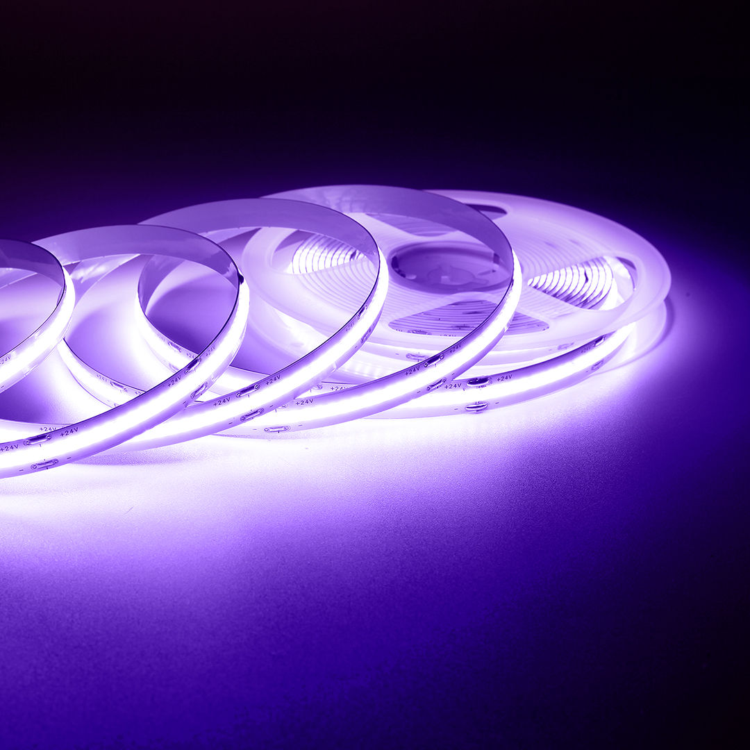 Светодиодная лента Apeyron 2м, 24В, 14Вт/м, COB, 512д/м, IP20 Фиолетовый 206ОО Светодиодная лента Apeyron 2м, 24В, 14Вт/м, COB, 512д/м, IP20 Фиолетовый 206ОО