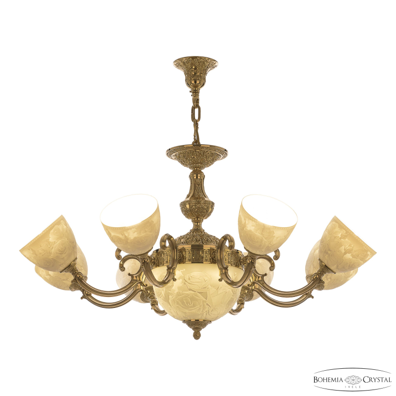 Подвесная люстра Bohemia Ivele Crystal Verona 72213P/8/210 G P1 U Rose