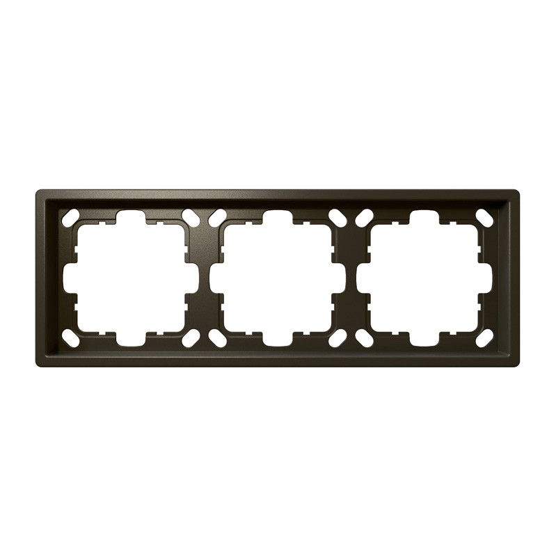 Рамка серия FD 3-постовая Jasmart FD1003BR