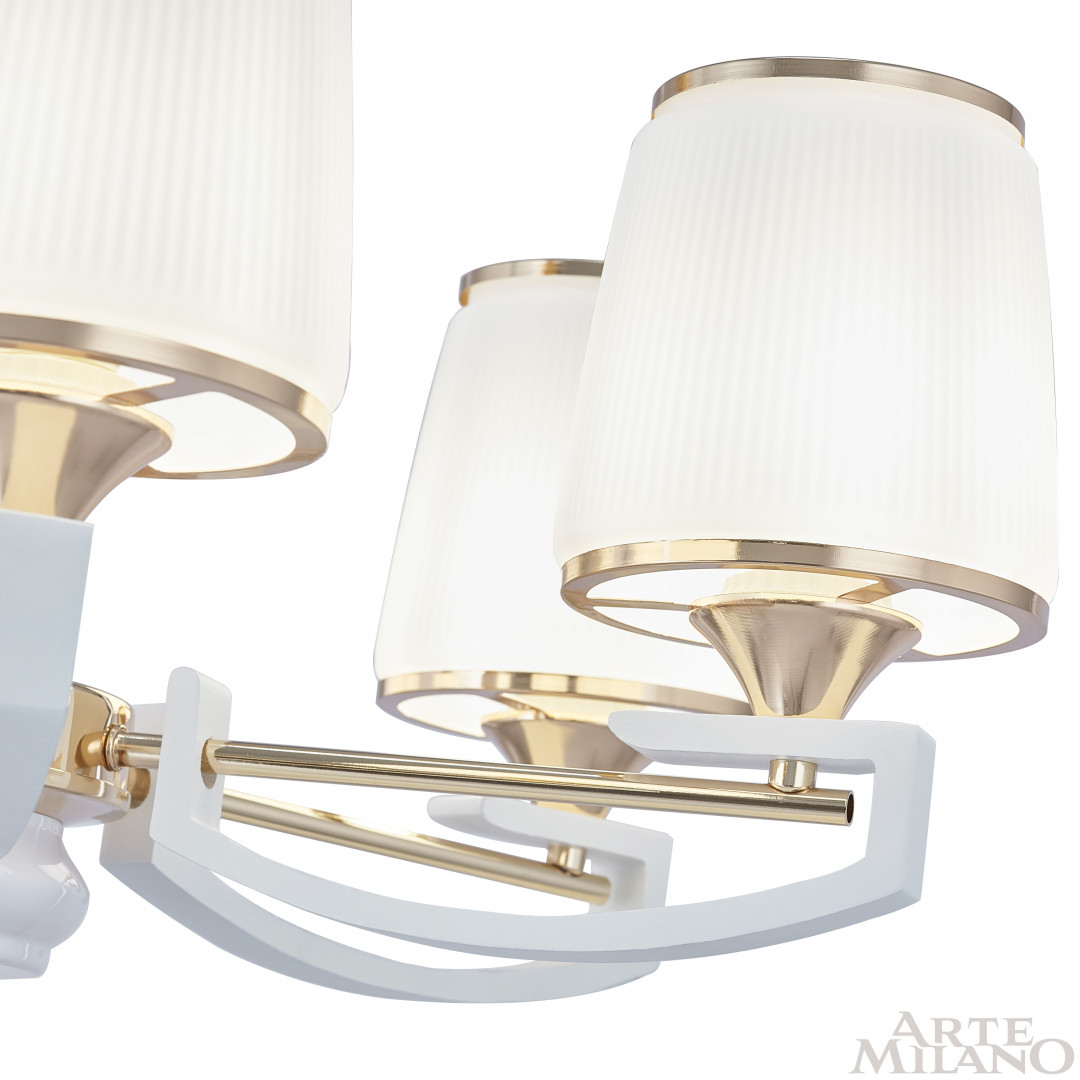 Подвесная люстра Arte Milano Florentia-2457 302457/6 Wh/Gd