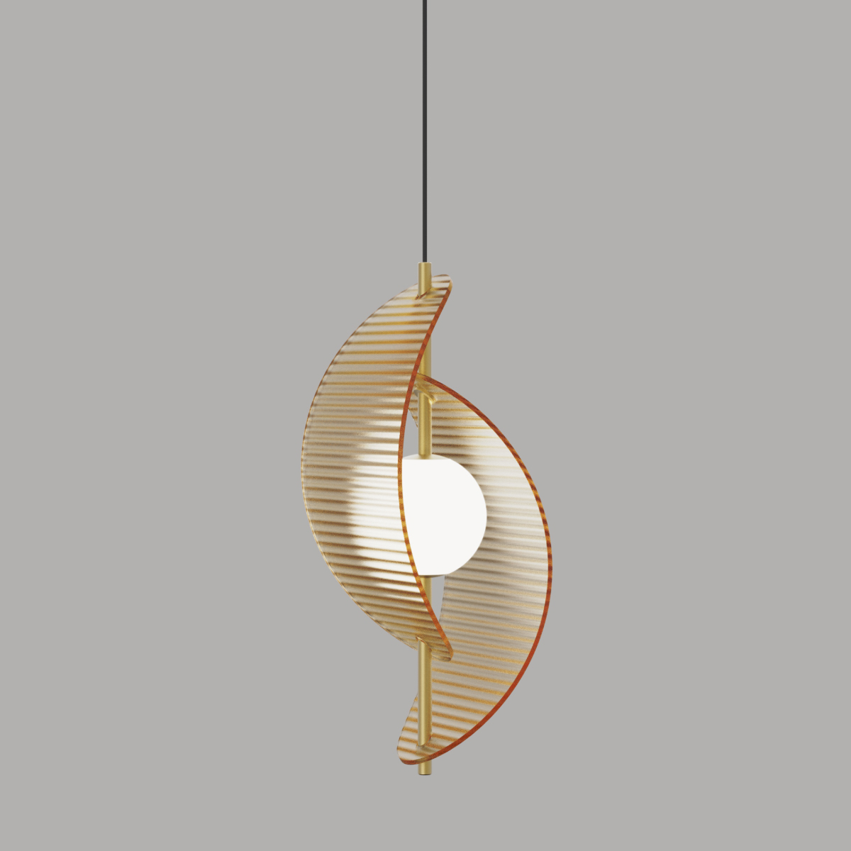 Подвесной светильник Delight Collection MD24030035-1A brass/amber Подвесной светильник Delight Collection MD24030035-1A brass/amber