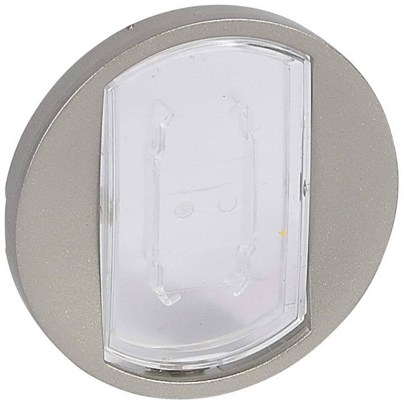 Лицевая панель Legrand Celiane переключателя с этикеткой титановая 068314