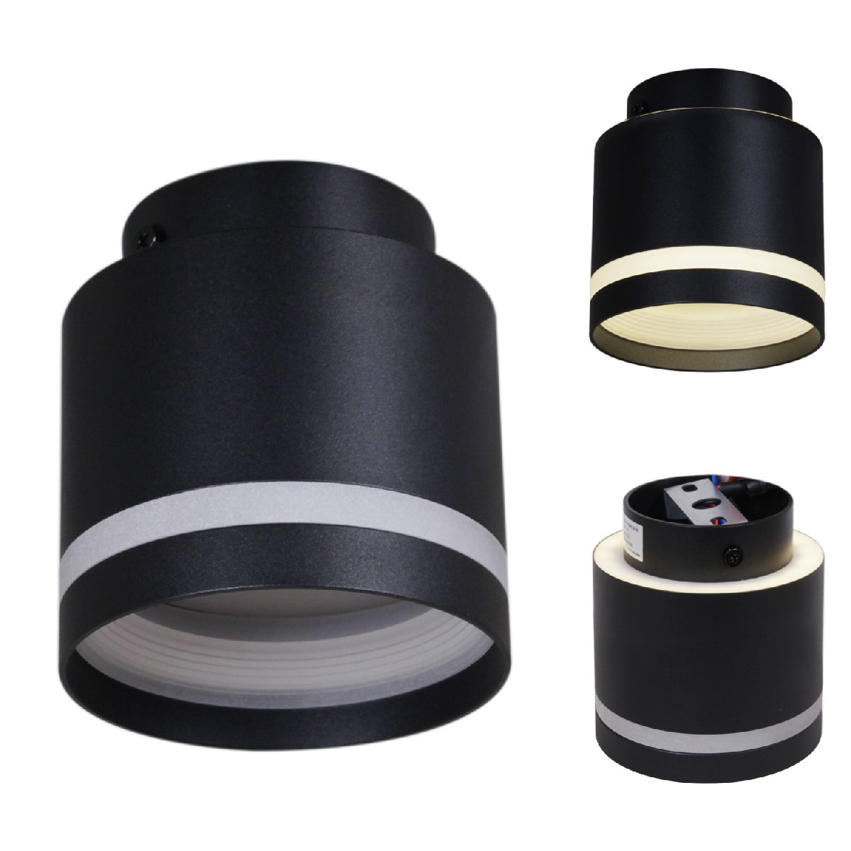 Накладной светильник Reluce 53001-9.5-001IL GX53+LED3W BK Накладной светильник Reluce 53001-9.5-001IL GX53+LED3W BK