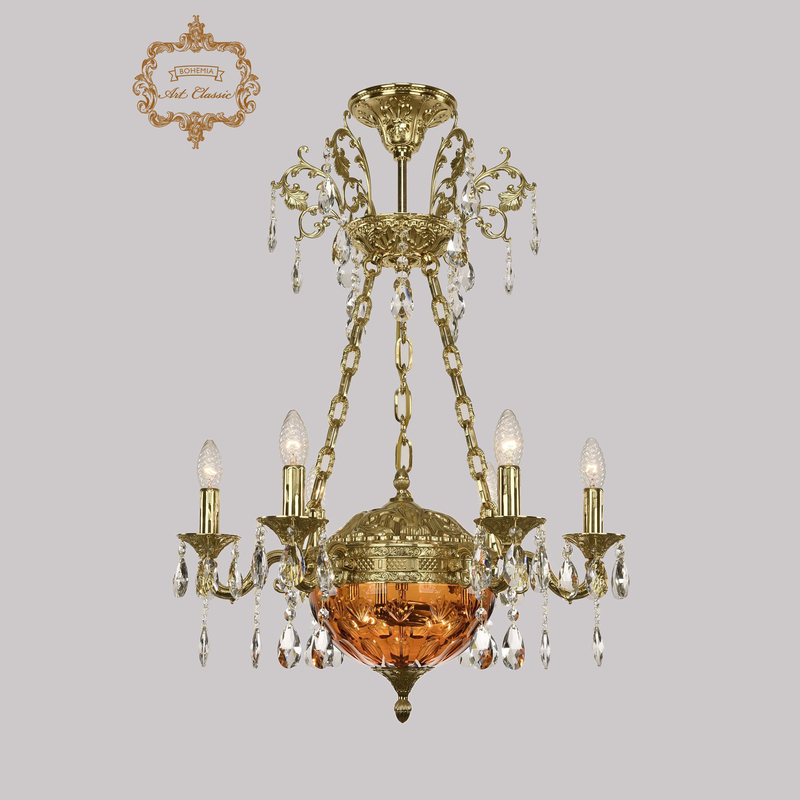 Подвесная люстра Art Classic 31.51.6.CK125SP.250SP.G.Sp.Amber.1E