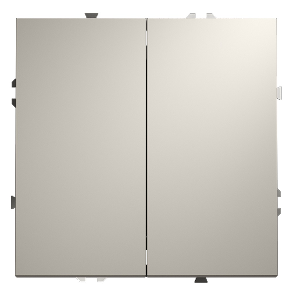 Выключатель двухклавишный Voltum S70 VLS020103 (кашемир)