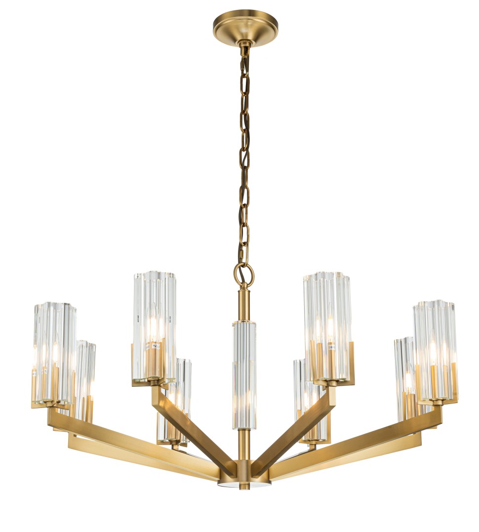 Подвесная люстра Belfast Malone 6035-8 BR CL Подвесная люстра Belfast Malone 6035-8 BR CL