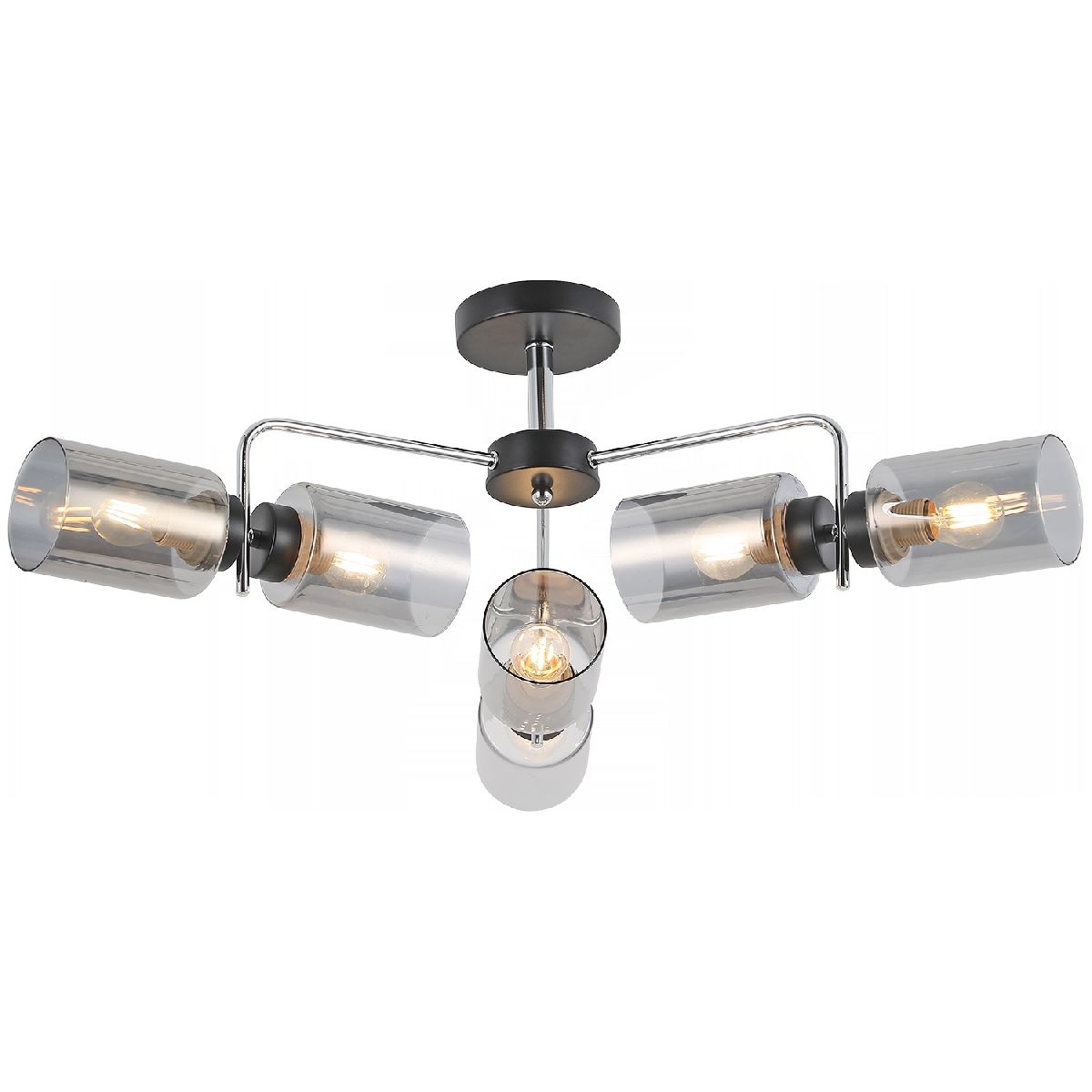 Люстра на штанге Illumico IL8249-6COU-79 BK CR Люстра на штанге Illumico IL8249-6COU-79 BK CR