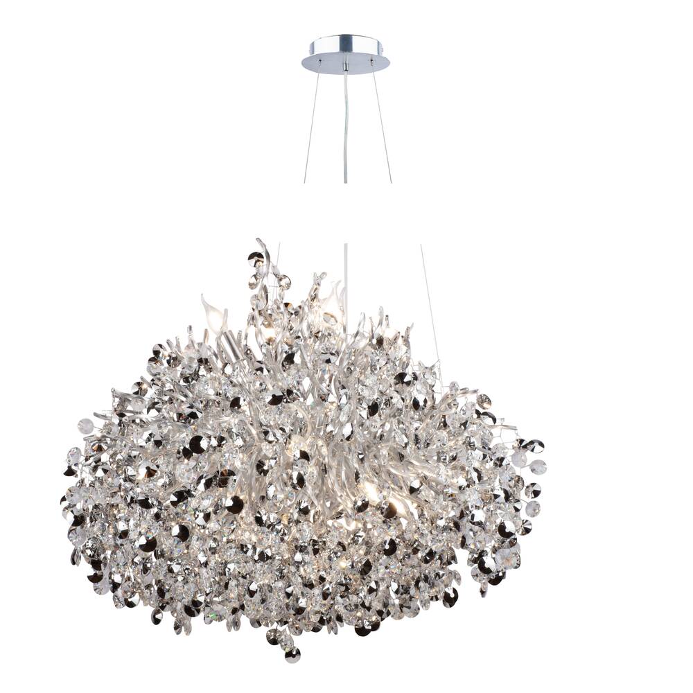 Подвесная люстра AM Group FACETED SP21 SILVER Подвесная люстра AM Group FACETED SP21 SILVER