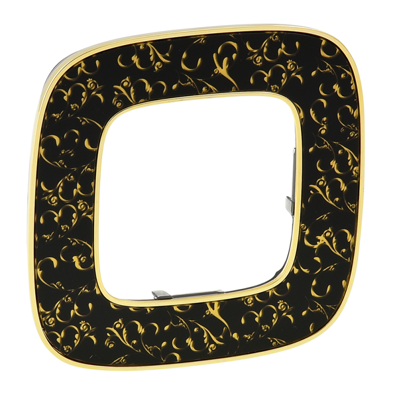 Рамка 1-постовая Legrand Valena Allure Барокко Нуар 754431