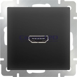 Розетка HDMI, черный матовый, WL08-60-11