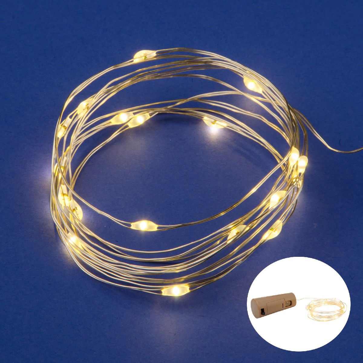 Гирлянда Uniel ULD-S0200-020/SСR/3LR WARM WHITE IP20 WINESTOPPER UL-00010903