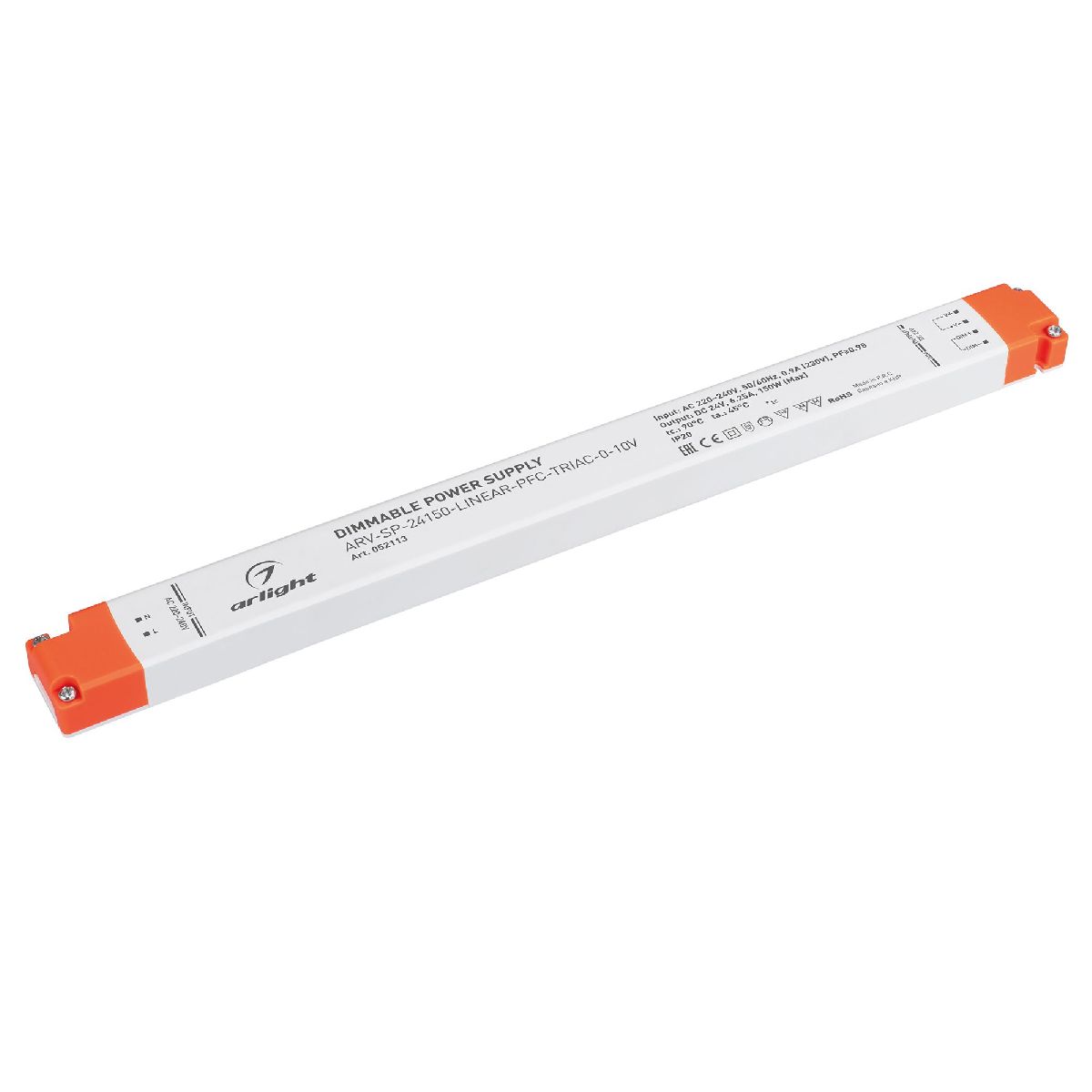 Блок питания Arlight ARV-SP-24150-LINEAR-PFC-TRIAC-0-10V (24V, 6.25A, 150W) 052113 Блок питания Arlight ARV-SP-24150-LINEAR-PFC-TRIAC-0-10V (24V, 6.25A, 150W) 052113