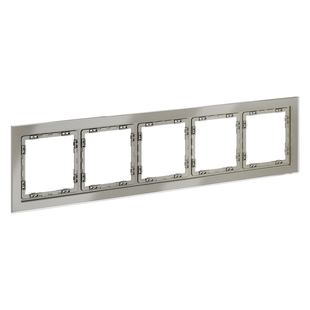 Рамка на 5 постов Voltum S70 VLS110504 (шелк, стекло)