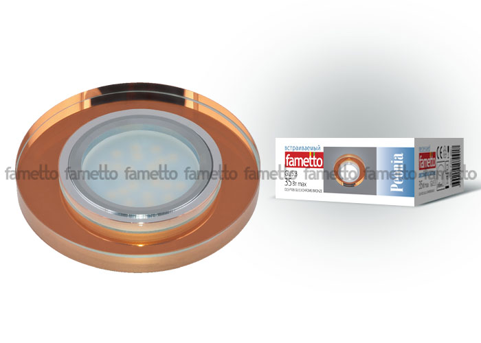 Встраиваемый светильник Fametto Peonia DLS-P106 GU5.3 CHROME/BRONZE Встраиваемый светильник Fametto Peonia DLS-P106 GU5.3 CHROME/BRONZE