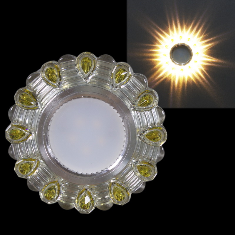 Встраиваемый светильник Reluce 14301-9.0-001LD MR16+LED3W WT/YL Встраиваемый светильник Reluce 14301-9.0-001LD MR16+LED3W WT/YL