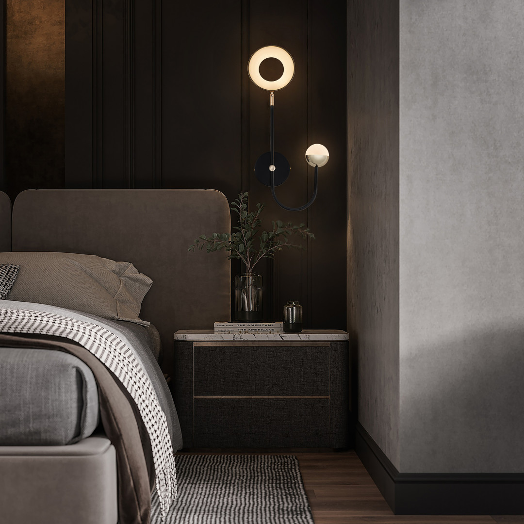 Бра Arte Milano Ferrara 273299/1+1 BK/GD