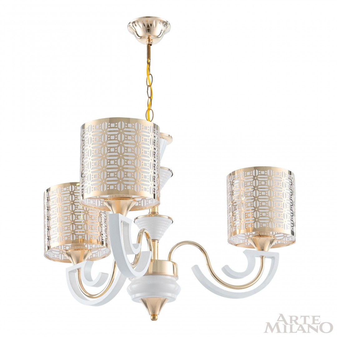 Подвесная люстра Arte Milano Florentia-8857 308857/3 Wh/Gd