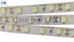 Лента LED, IP33, 12V, SMD5630, 12W/м, 60LED/м, белый холодный