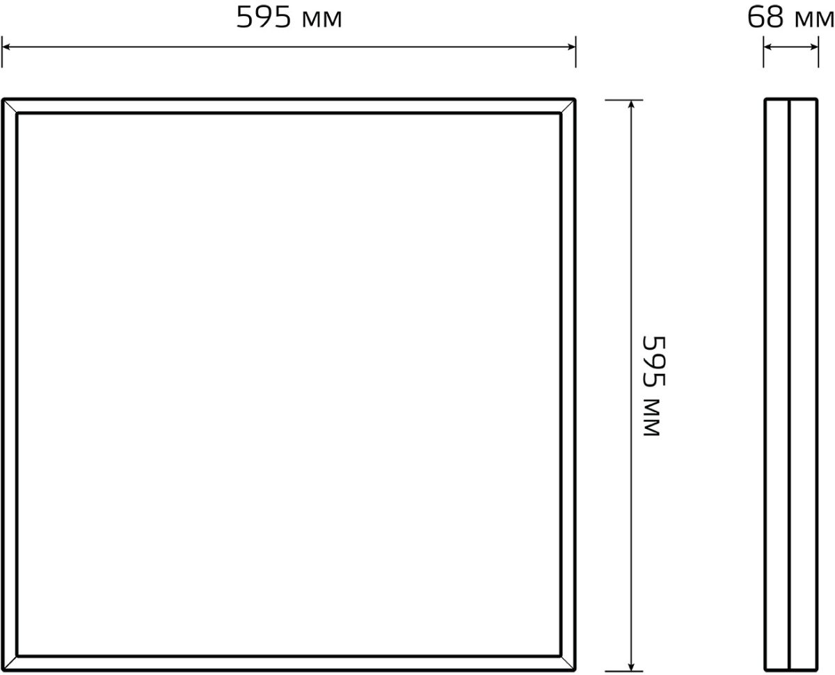 Светодиодная панель Gauss Mir G1-A0-00070-01G02-5403540