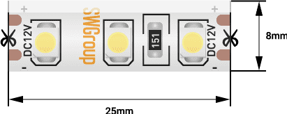 Светодиодная лента SWG SWG3120-12-9.6-NW-66-M 014778