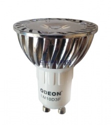 Лампа LED GU10(MR16), 3W, 220V, холодный 6500К, 220Lm