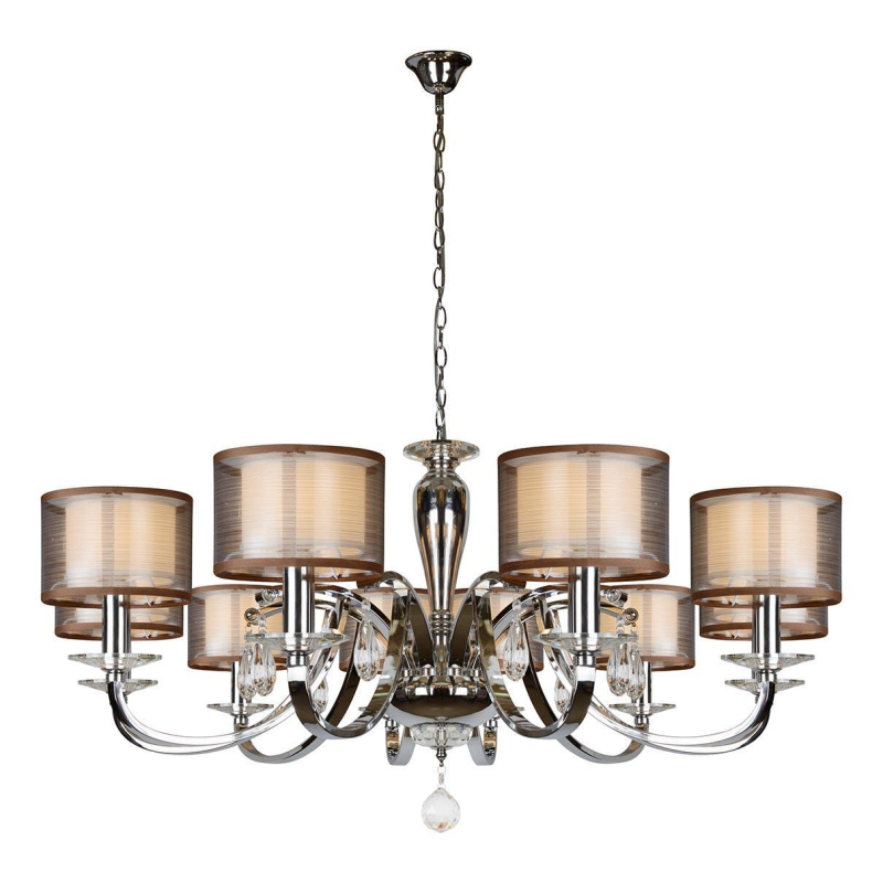 Подвесная люстра iLamp Mario RM16001/10CR Подвесная люстра iLamp Mario RM16001/10CR