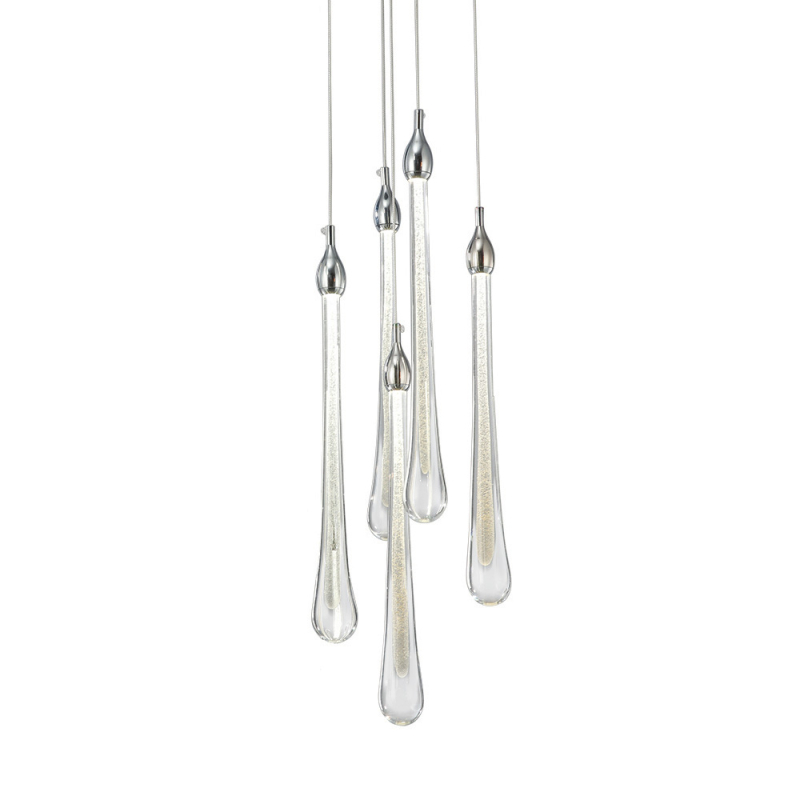 Подвесной светильник Delight Collection Teardrop OM801670-5-CH Подвесной светильник Delight Collection Teardrop OM801670-5-CH
