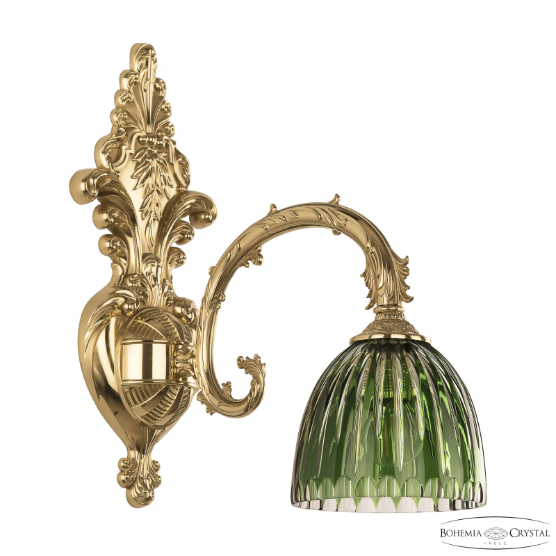 Бра Bohemia Ivele Crystal Florence 7109B15/1/210 G P1 D Clear-Green/H-1K