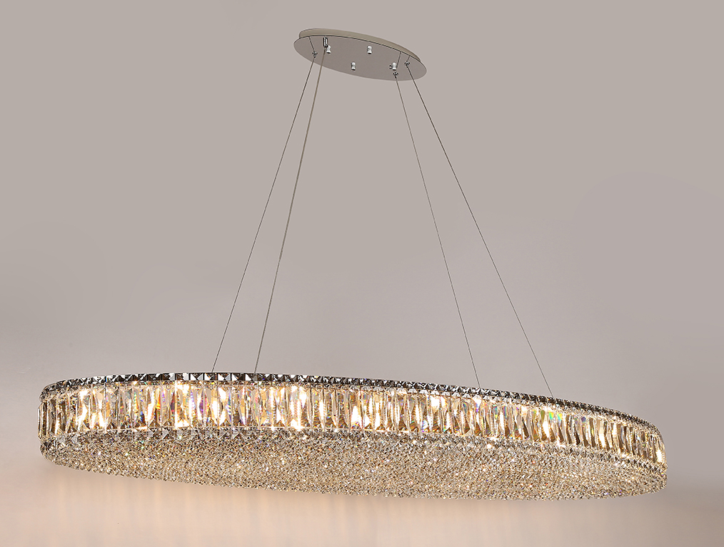 Подвесная люстра Newport Valencia 8458+14/S chrome М0070387 Подвесная люстра Newport Valencia 8458+14/S chrome М0070387