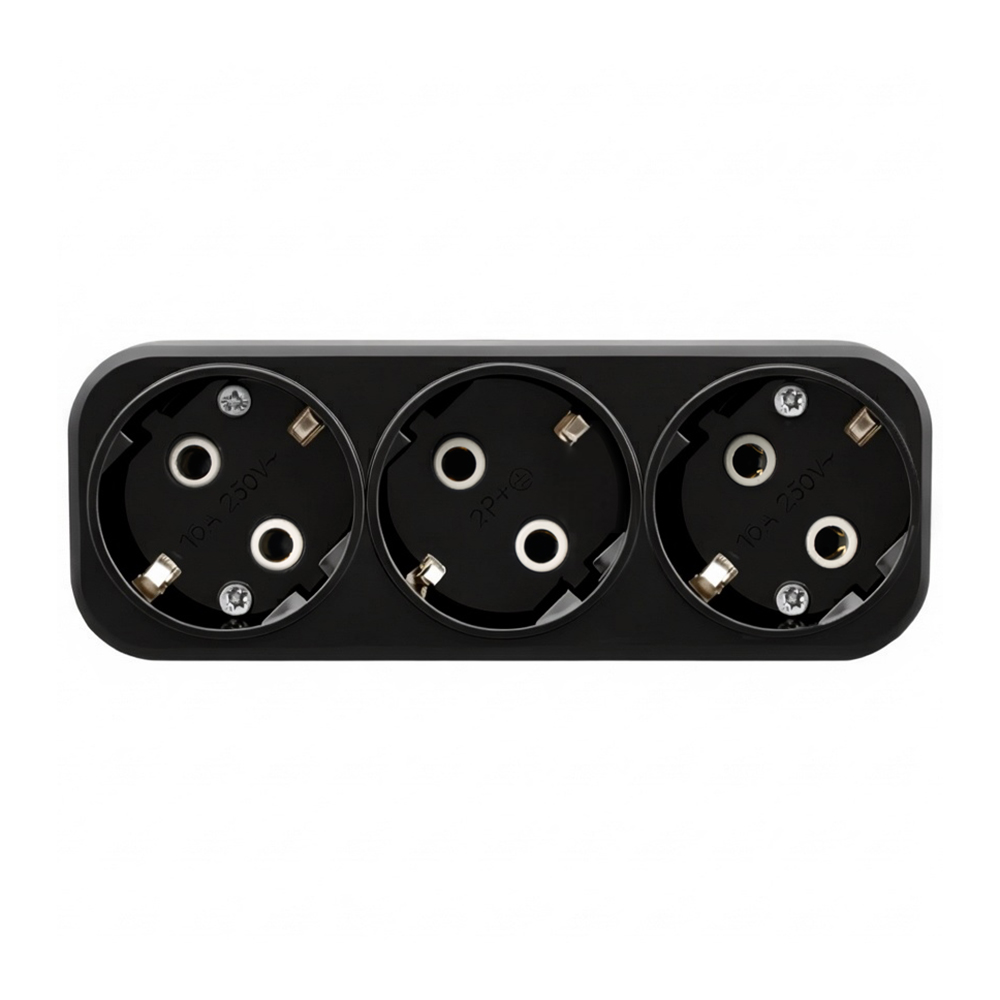 Разветвитель сетевой 3-местный Stekker 250V 16A ABS ADP16-23-20 50681