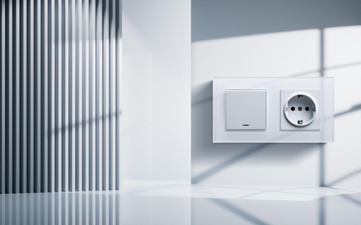 Выключатель 1-клавишный проходной 10А/250В с LED подсветкой, белый Kollinger REA-S-004WH для Aspekt, Eleganz, Reflex