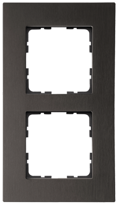 Рамка 2-постовая алюминий Brown Jasmart G1002AZ