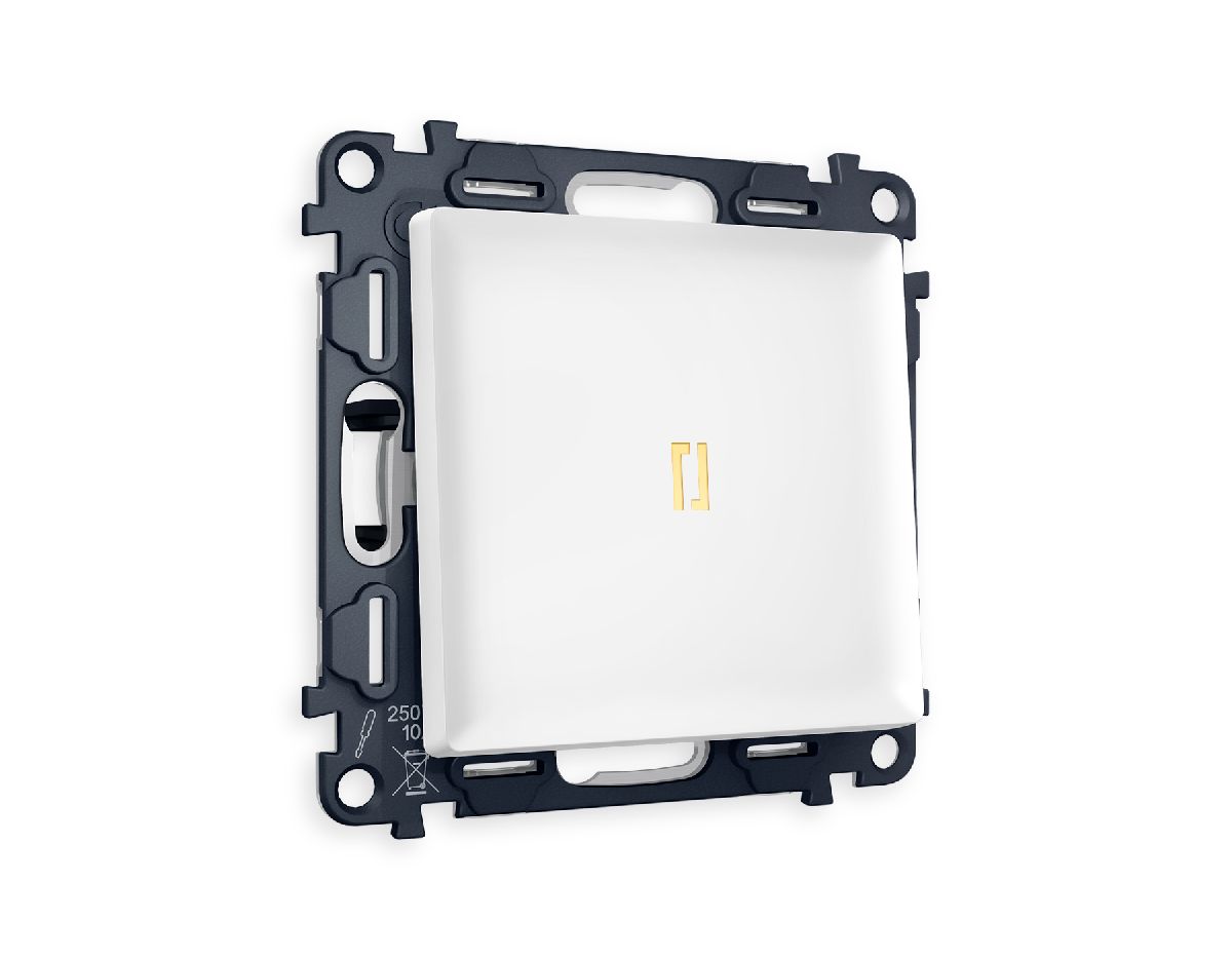 Комплект механизма 1-кл выключателя с подсветкой Ambrella Volt Alfa MA122010