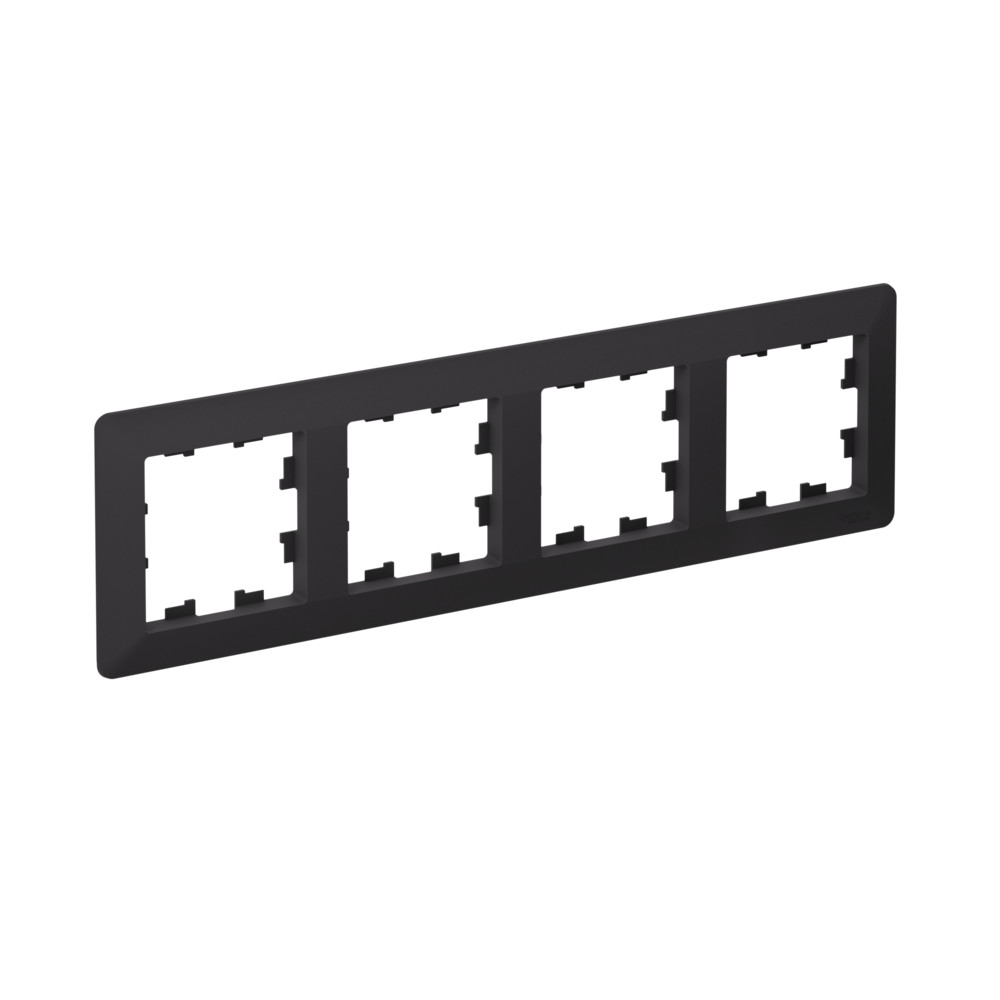 Рамка 4-ая Systeme Electric AtlasDesign Air Карбон/дымчатый черный ATN221004