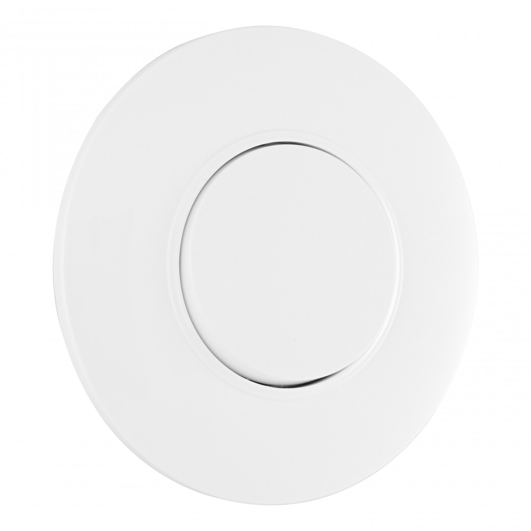 Выключатель круглый одноклавишный с рамкой Arte Milano SET08-1-30-1 white